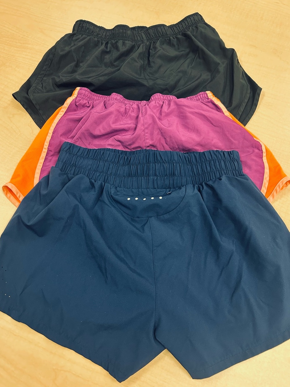 Nike & ASICS size medium lot of 3 Athletic Shorts - Picture 2 of 12